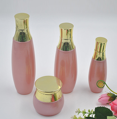 粉色玻璃瓶套装